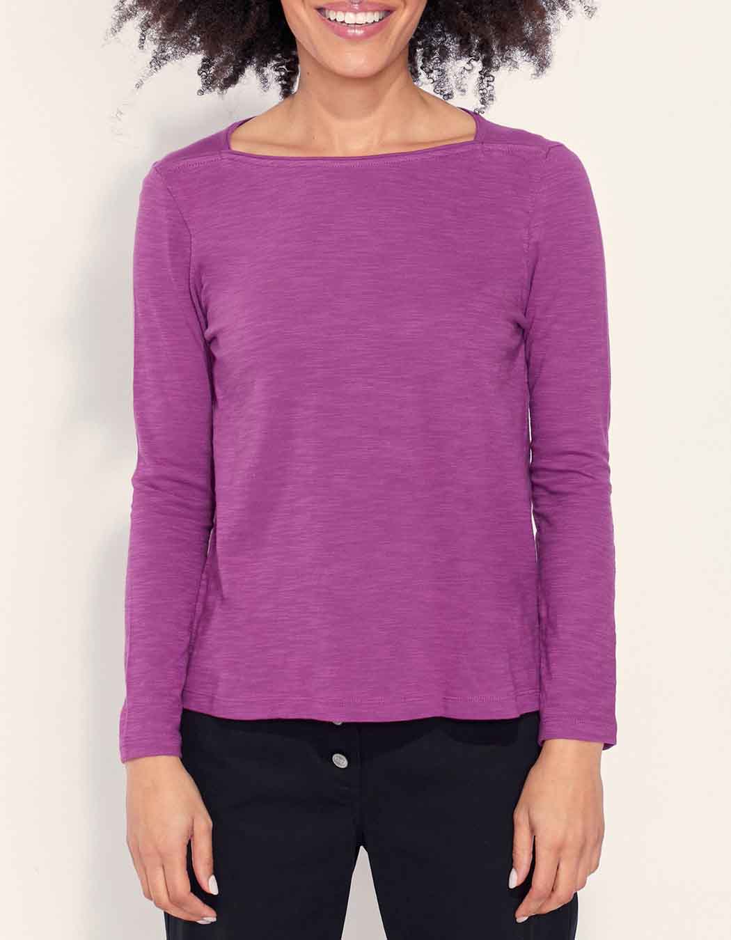 T-shirt coton bio col bateau GONDA