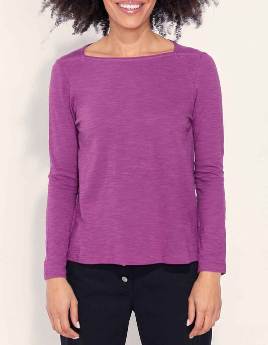 T-shirt coton bio col bateau GONDA