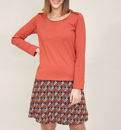 T-shirt coton bio manches longues JETSAN