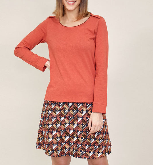 T-shirt coton bio manches longues JETSAN