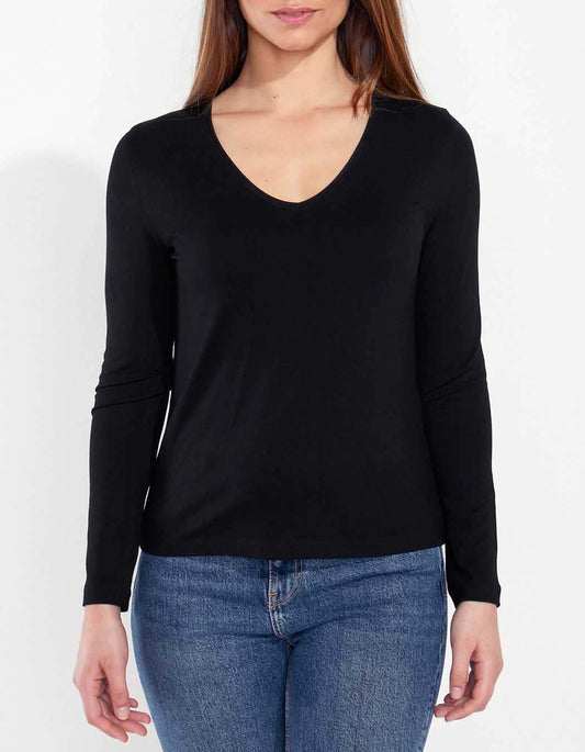 T-shirt fluide col V JAIPUR