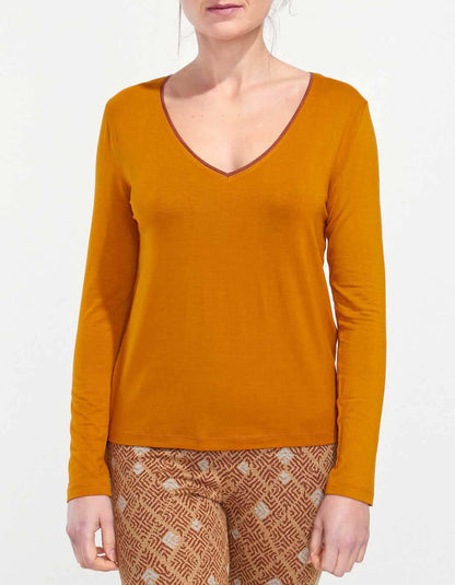 T-shirt fluide col V JAIPUR
