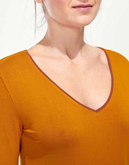T-shirt fluide col V JAIPUR