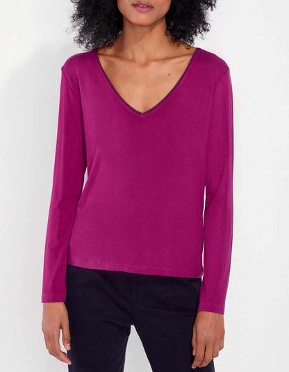 T-shirt fluide col V JAIPUR
