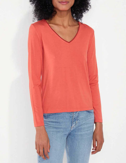 T-shirt fluide col V JAIPUR