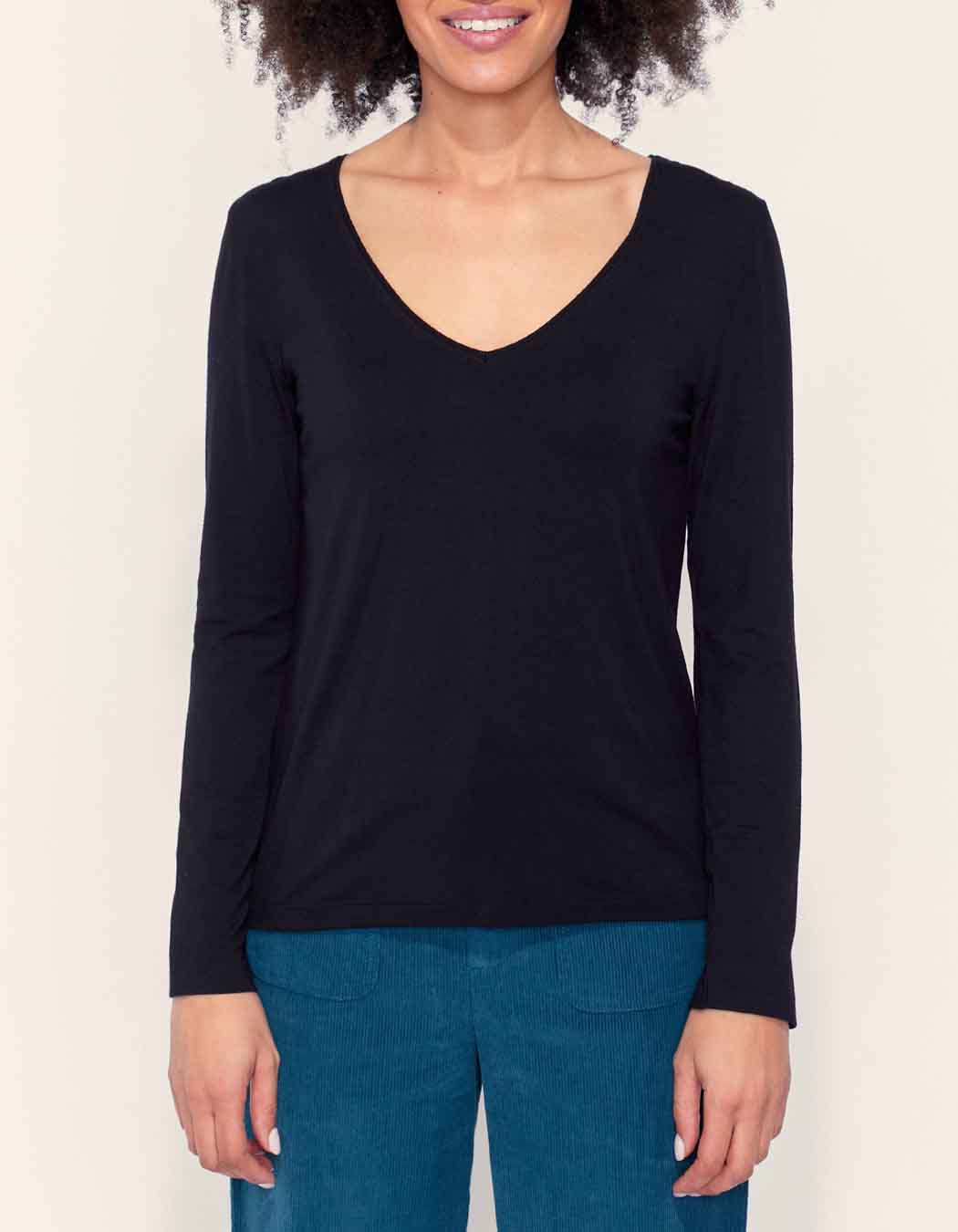 T-shirt fluide col v JAIPUR