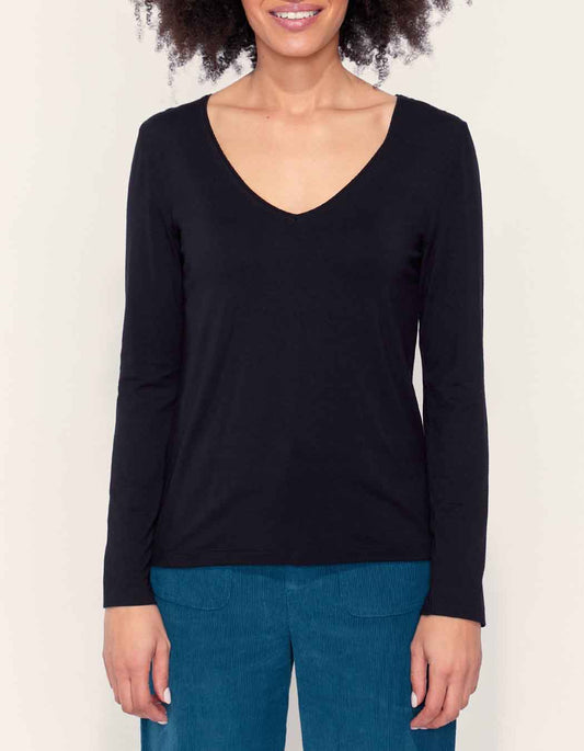 T-shirt fluide col v JAIPUR