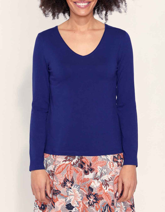 T-shirt fluide col v JAIPUR