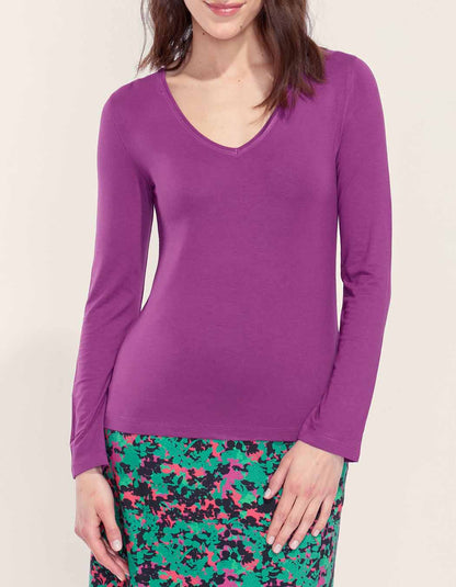 T-shirt fluide col v JAIPUR