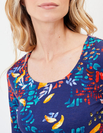 T-shirt coton bio imprimé KANPUR