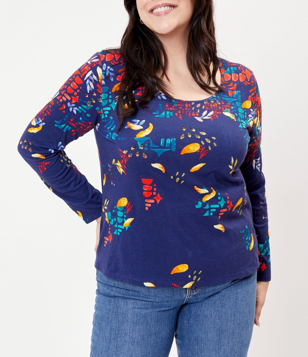 T-shirt coton bio imprimé KANPUR