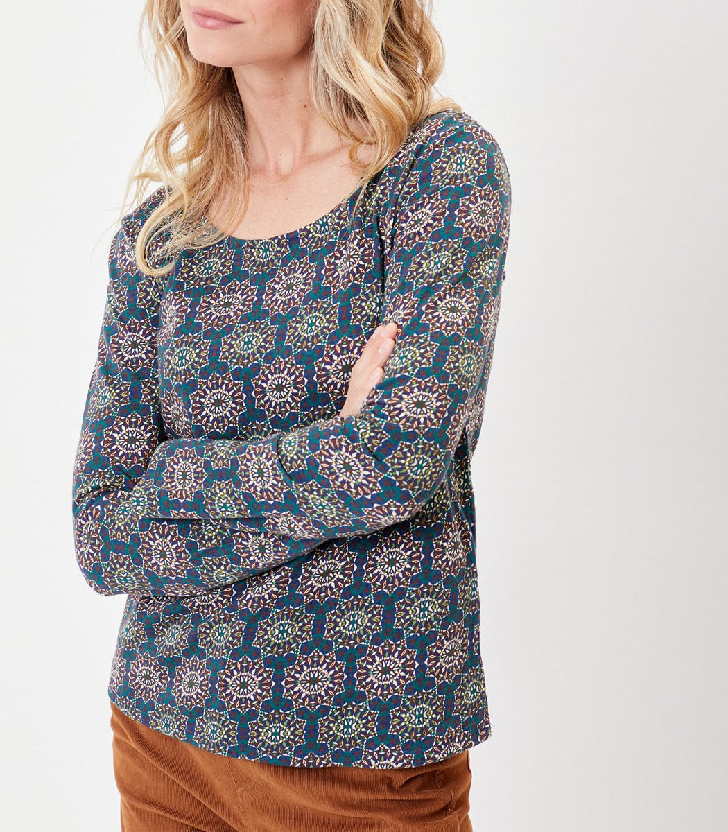 T-shirt coton bio imprimé KANPUR