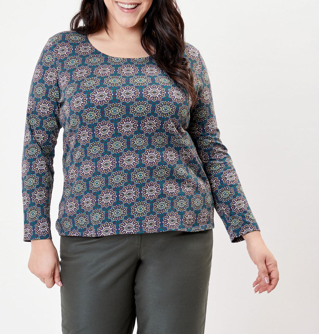 T-shirt coton bio imprimé KANPUR