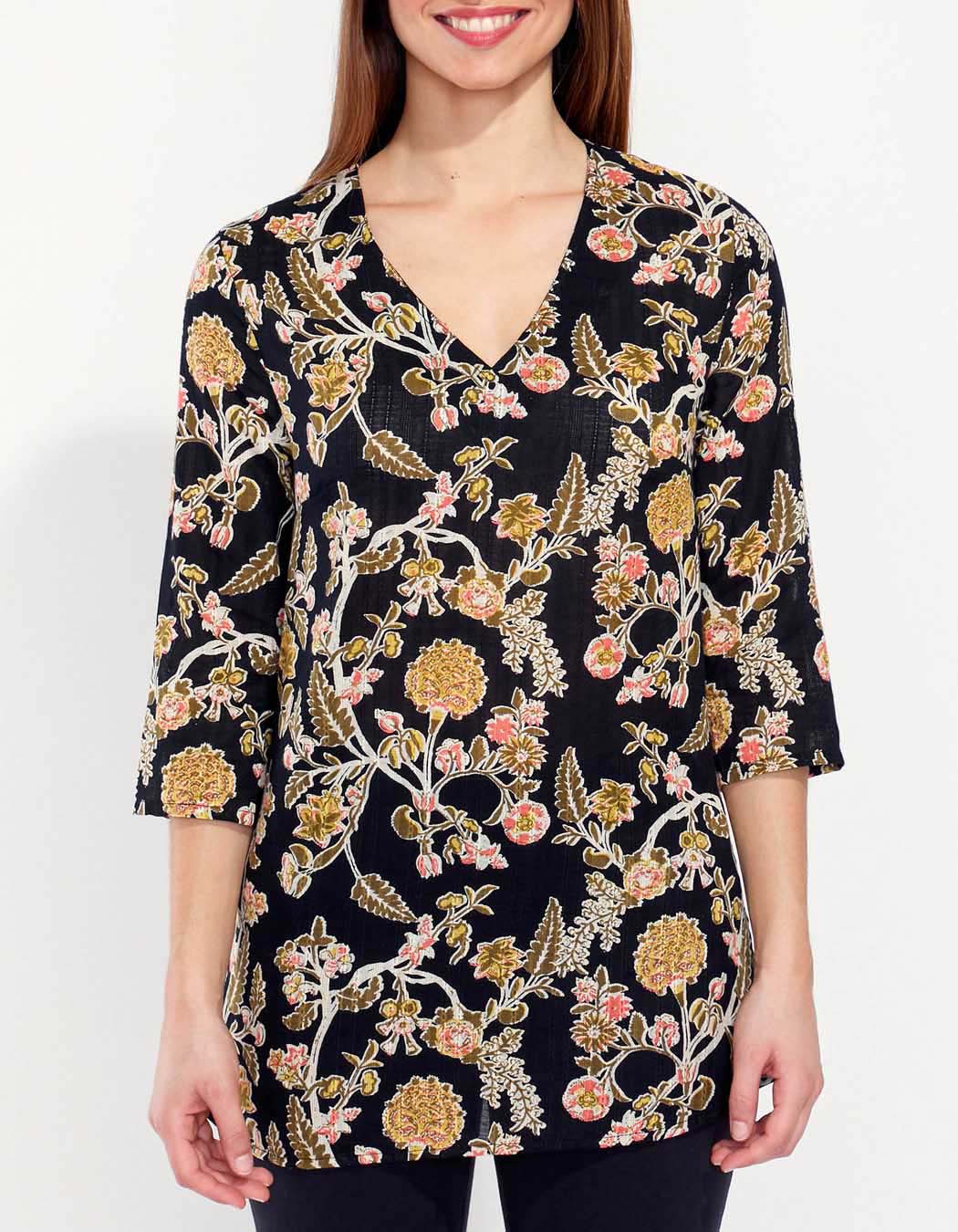 Tunique femme coton bio imprimée LAURIE
