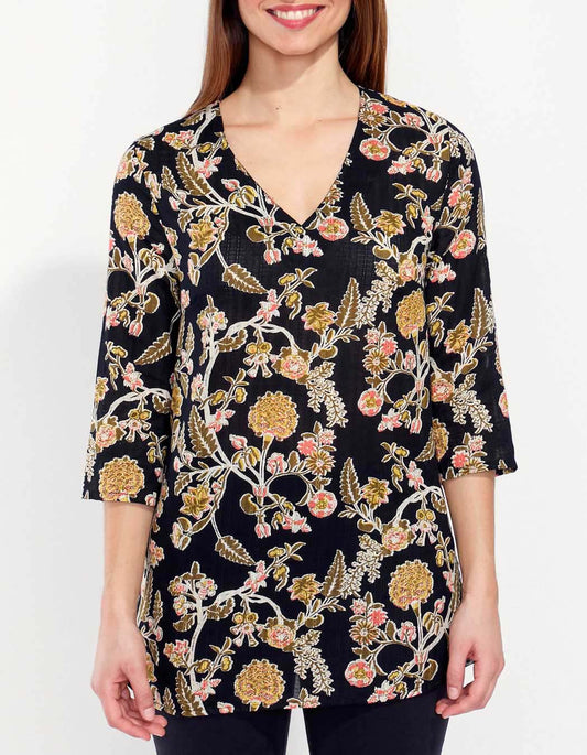 Tunique femme coton bio imprimée LAURIE