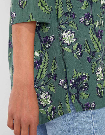 Tunique femme coton bio imprimée LAURIE