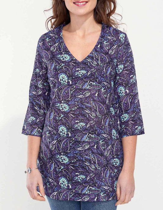 Tunique femme coton bio imprimée LAURIE