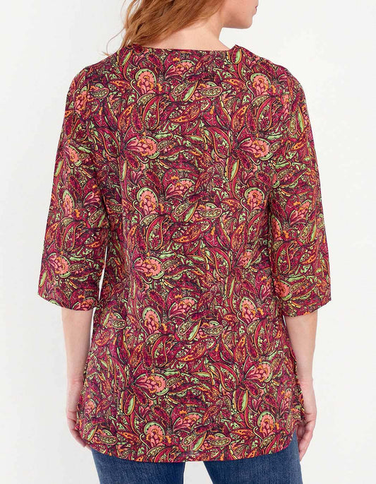 Tunique femme coton bio imprimée LAURIE
