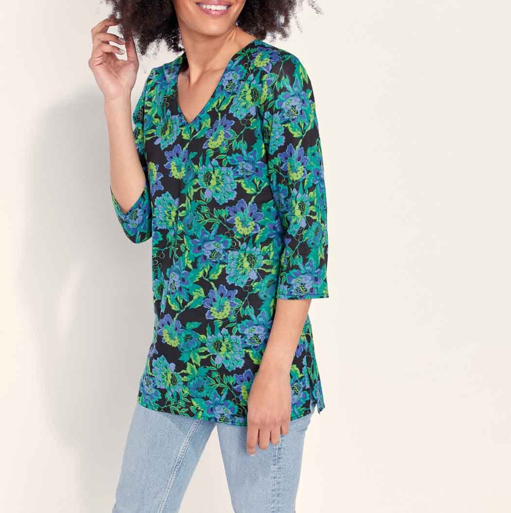 Tunique imprimée coton bio LAURIE