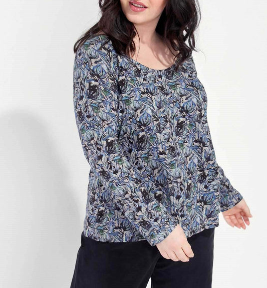T-shirt evasé coton flammé imprimé GONGLO