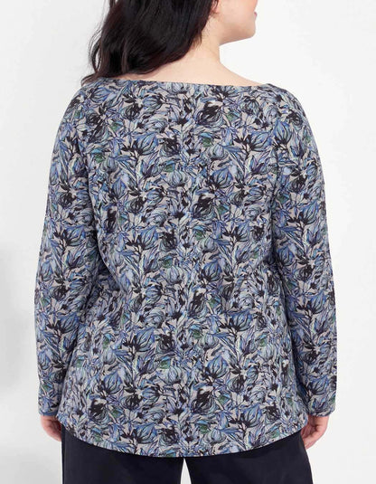 T-shirt evasé coton flammé imprimé GONGLO
