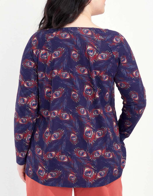 T-shirt evasé coton flammé imprimé GONGLO