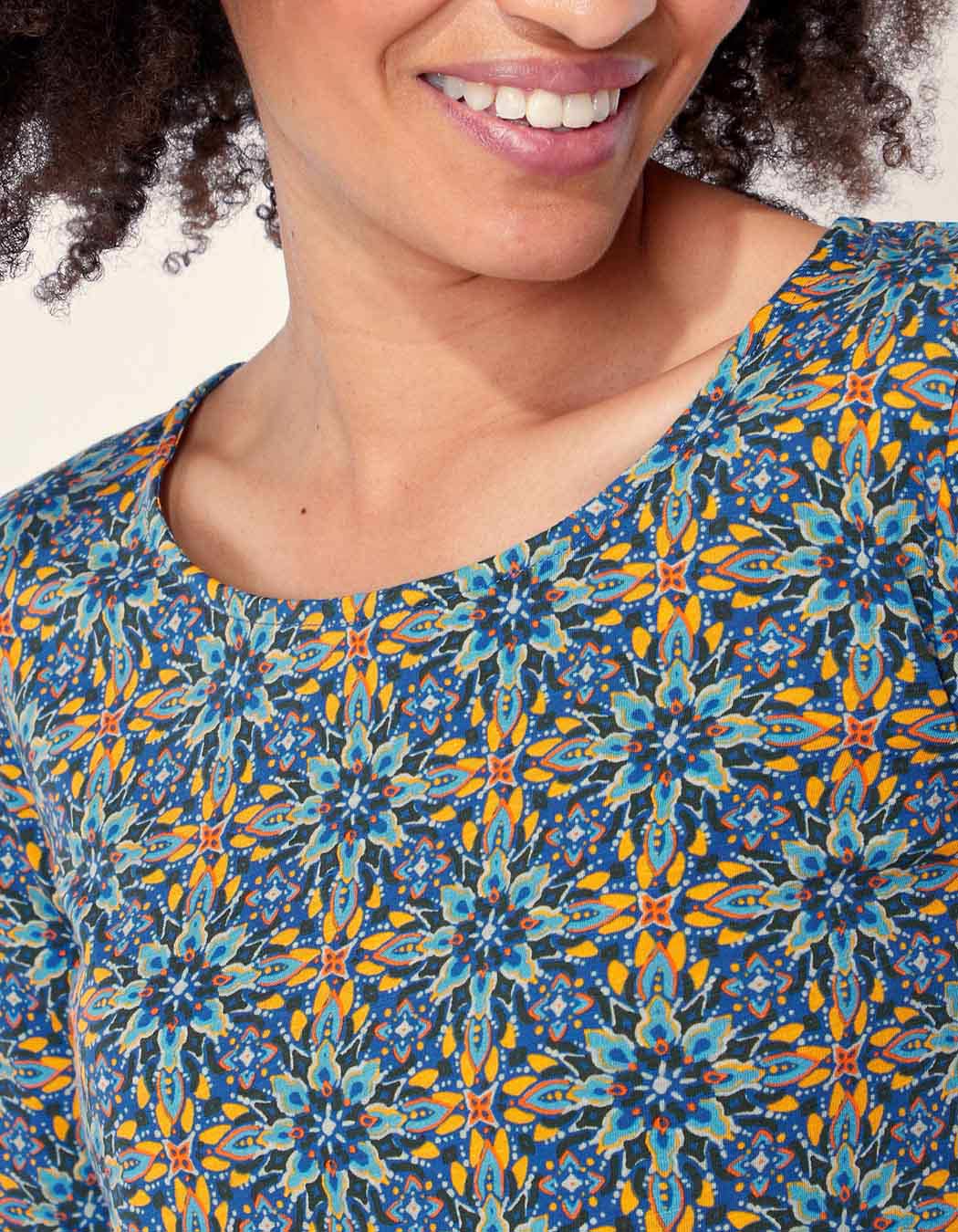 T-shirt coton bio imprimé KANPUR