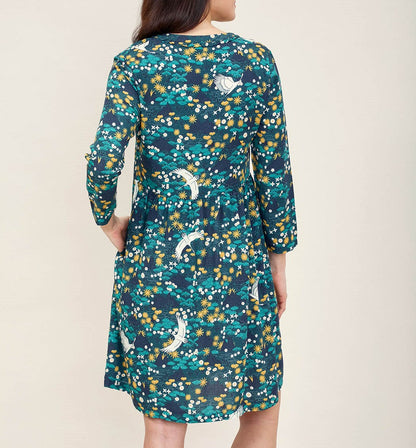 Robe imprimée fluide et ample TANUKI