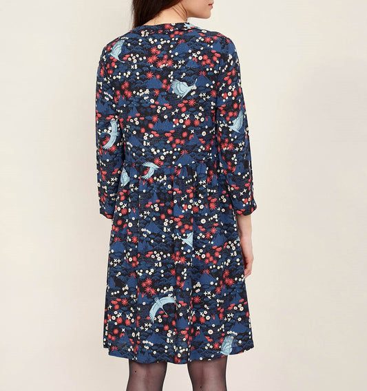 Robe imprimée fluide et ample TANUKI