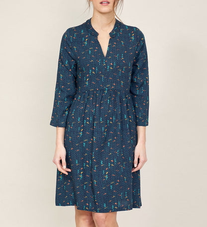 Robe imprimée fluide et ample TANUKI