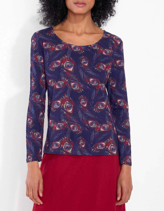 T-shirt evasé coton flammé imprimé KANPUR