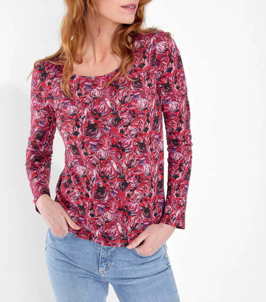 T-shirt droit coton flammé imprimé KANPUR