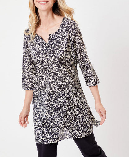 Tunique longue voile de coton bio LARA