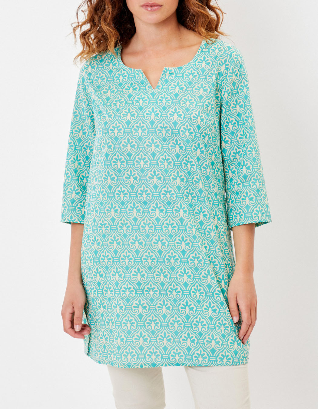 Tunique longue voile de coton bio LARA