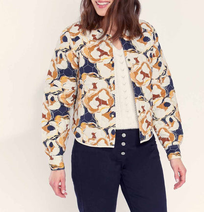 Veste teddy imprimée matelassée réversible VEGALA