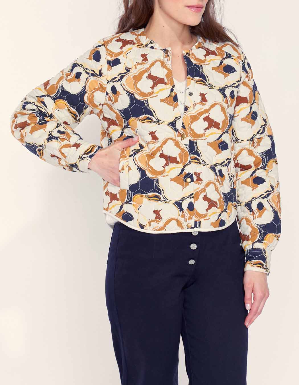 Veste teddy imprimée matelassée réversible VEGALA