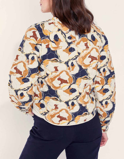 Veste teddy imprimée matelassée réversible VEGALA