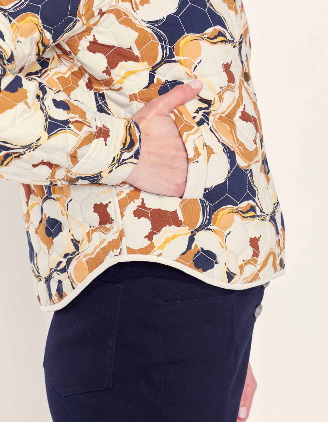 Veste teddy imprimée matelassée réversible VEGALA
