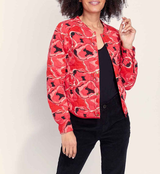 Veste teddy imprimée matelassée réversible VEGALA