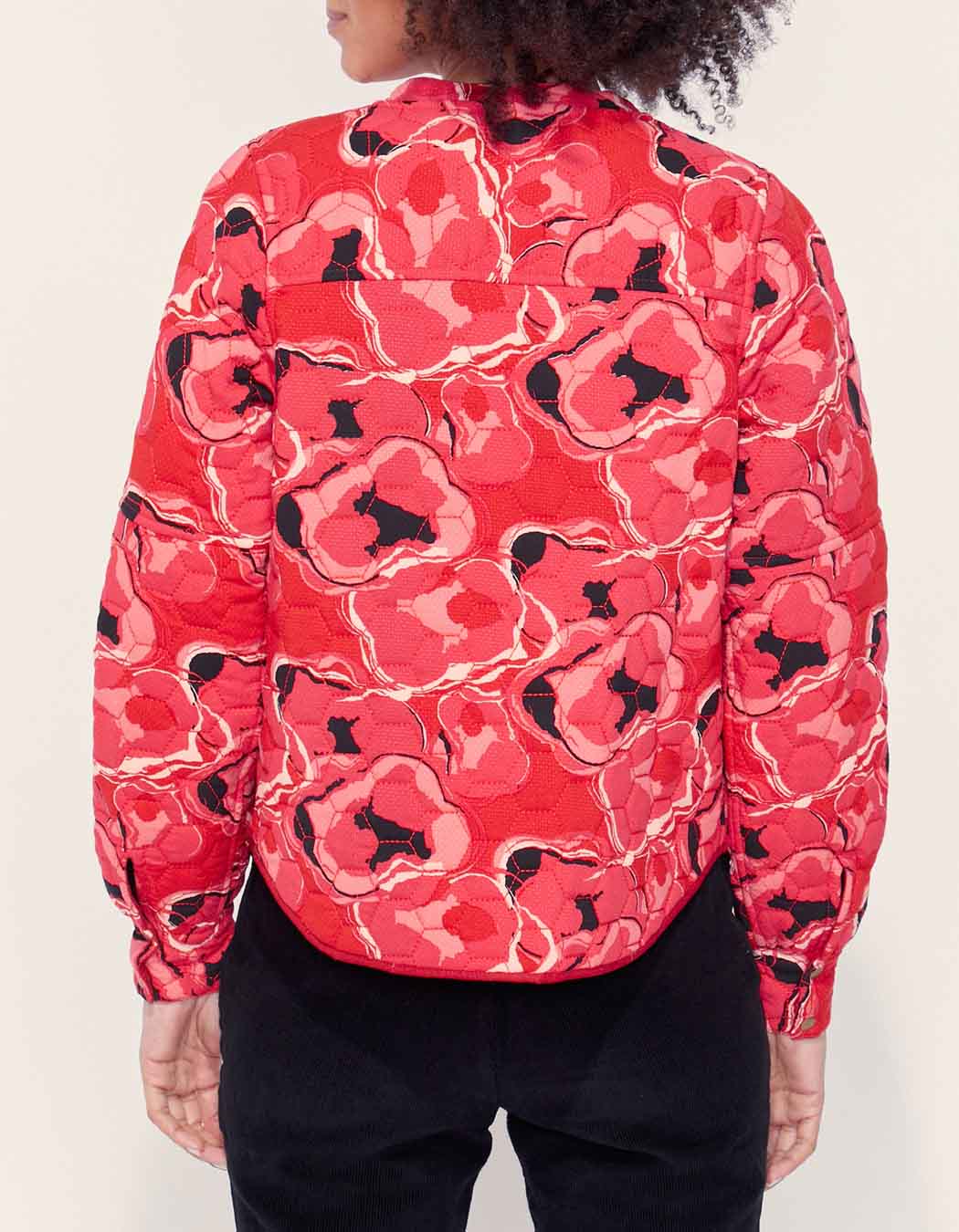 Veste teddy imprimée matelassée réversible VEGALA