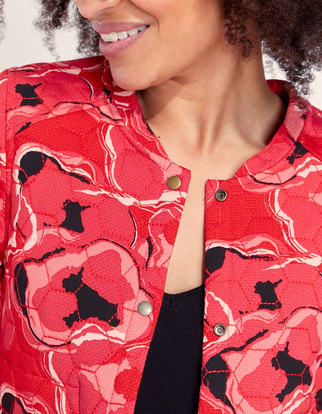 Veste teddy imprimée matelassée réversible VEGALA