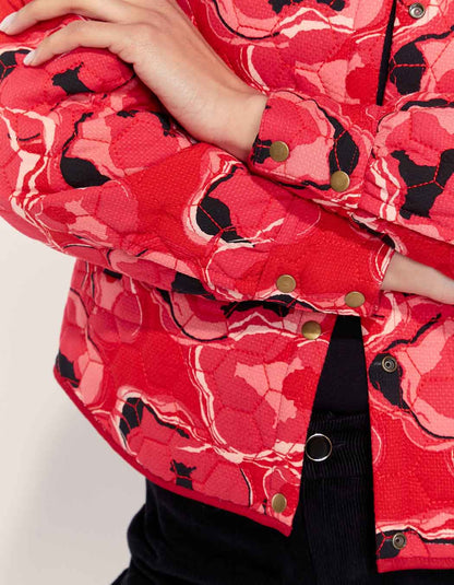 Veste teddy imprimée matelassée réversible VEGALA