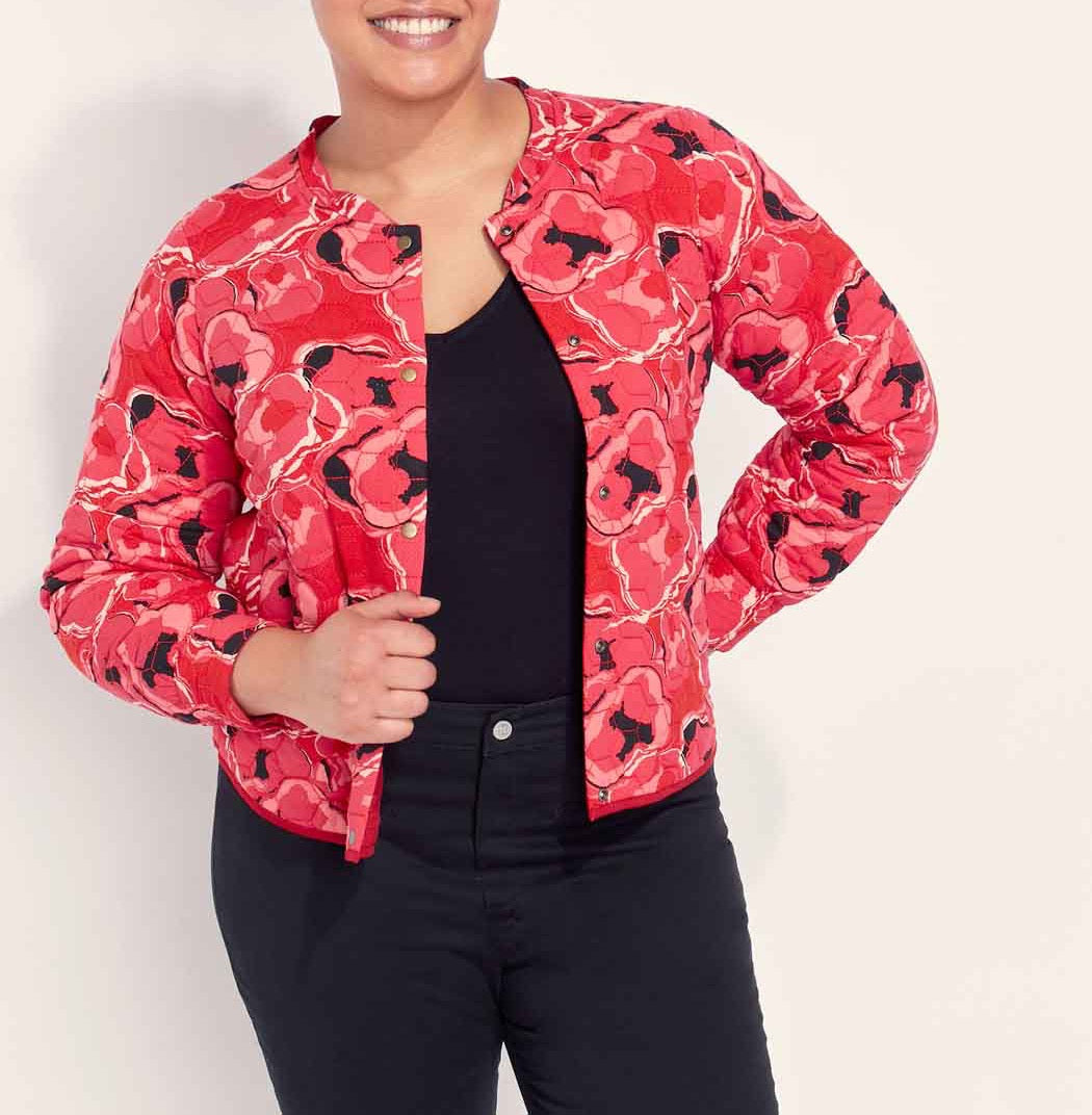 Veste teddy imprimée matelassée réversible VEGALA