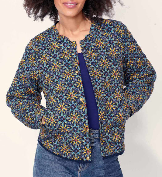 Veste teddy imprimée matelassée réversible VEGALA