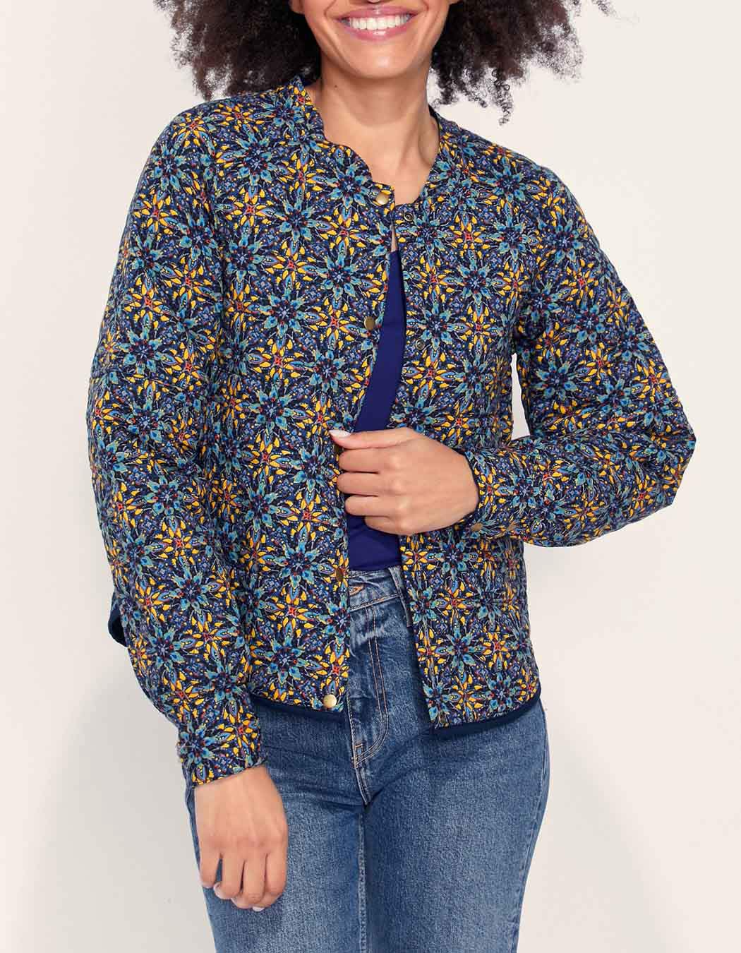 Veste teddy imprimée matelassée réversible VEGALA