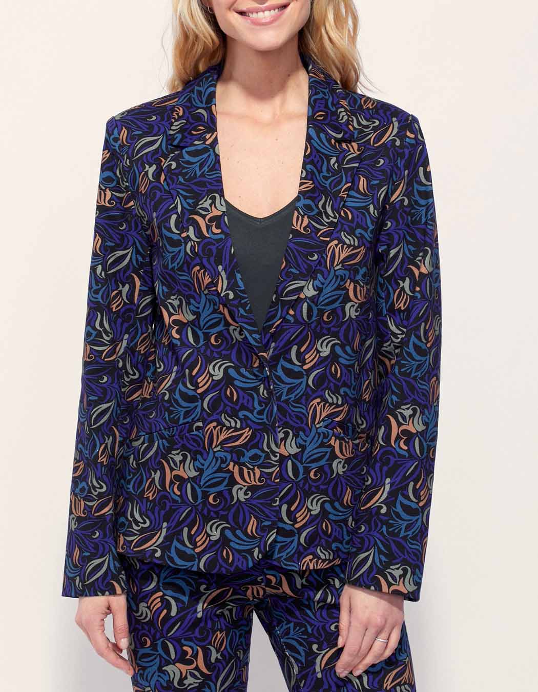 Veste blazer imprimée VELIA