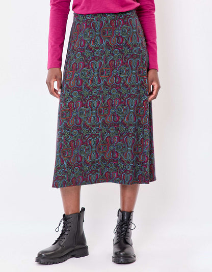 Jupe midi maille fluide ESTER