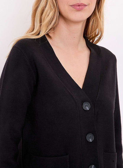 Gilet boutonné maille compacte MULADI