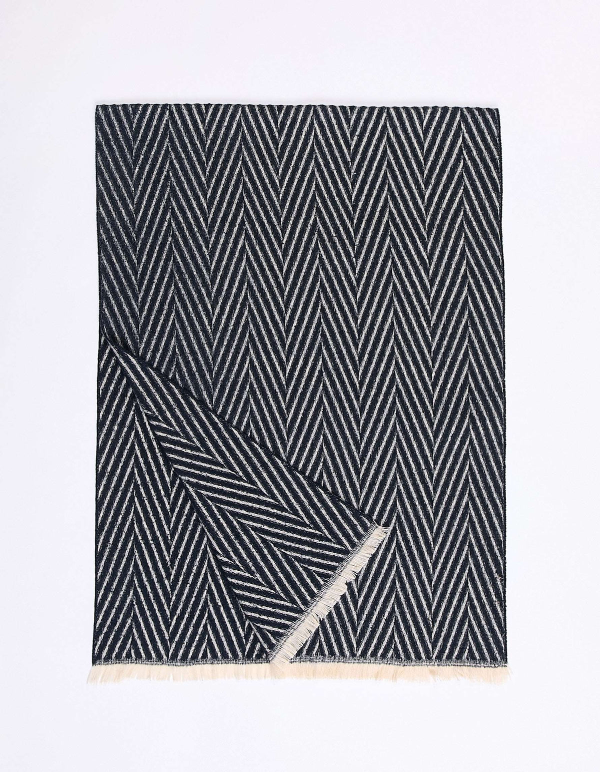 Écharpe chevron à franges HAMIDA