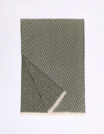 Écharpe chevron à franges HAMIDA